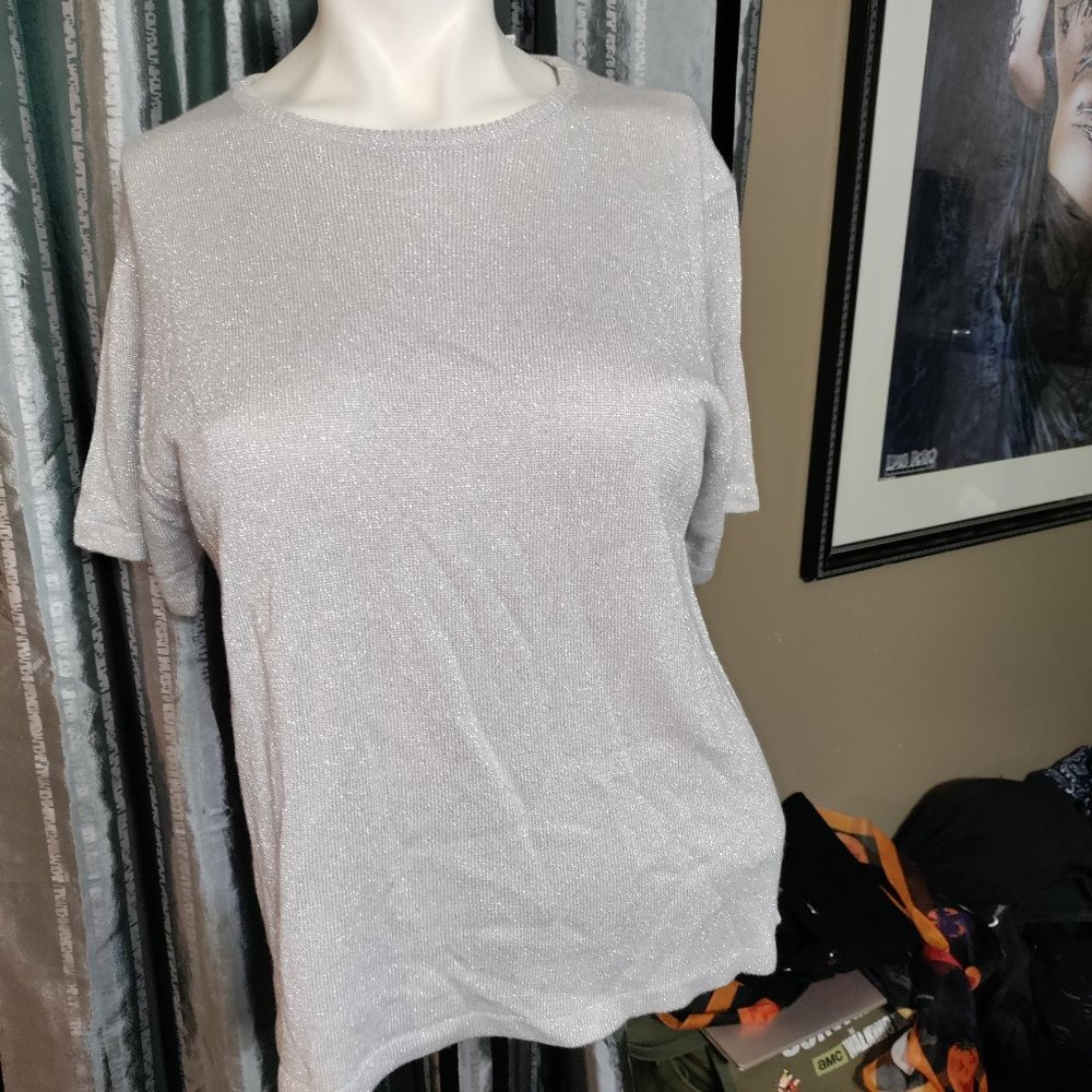 C.B. Collections - Sexy Shiny Casual Blouse